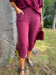 Wine Barrel Leg Joggers Clarice