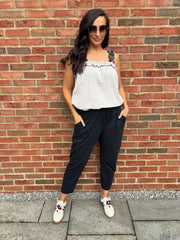 Black Essential Joggers Stella