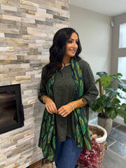 Khaki Marl Two Piece Fine Knit Danni