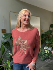 Rust Soft Touch Star Top Kelly