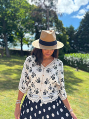 Stone Embroidery Patterned Jacket Clarissa