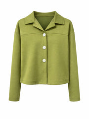 Olive Button Shacket Matilda