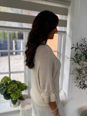 Stone Ruffle Sleeve Knit Alexis