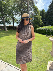 Chocolate Ombre Leopard Dress Tiana