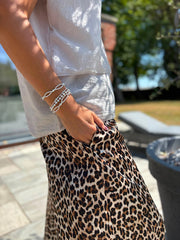 Leopard Wide Leg Trousers Sydney