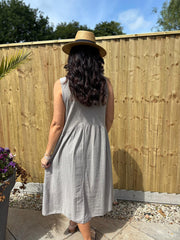 Mocha Flower Detail Dress Faith