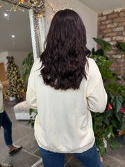 Antique Cream Leopard Bow Cardi Georgina