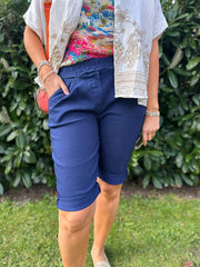 Navy Relaxed Summer Shorts