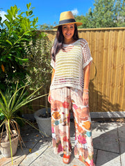 Stone Crochet Loose Knit Gia
