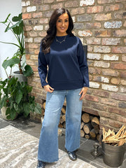Navy Essential Sweatshirt Angela
