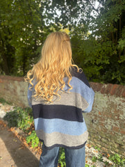 Navy Striped Knit Pamela