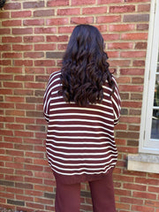 Chocolate Stripe Jumper Jane