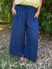 Navy Riley Trousers