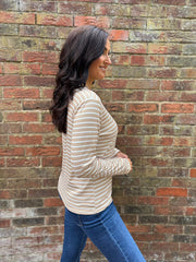 Stone Striped Super Soft Round Neck