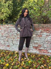 Chocolate Quilted Gilet Hollie