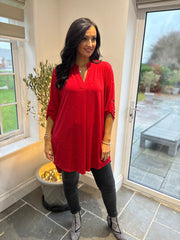 Red Sparkle Tunic Gloria