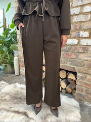 Chocolate Drawstring Co-Ord Skylar