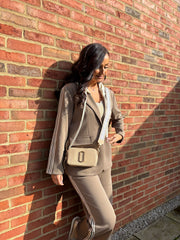 Mocha Trouser Suit Celine