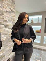 Black Pinstripe Jacket Geri