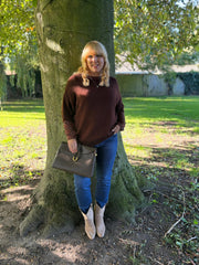 Chocolate Soft Knit Amelia