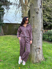 Chocolate Leopard Tracksuit Serena