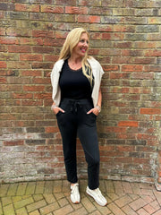 Black Basic Reema Joggers 2