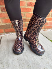Leopard Print Wellies