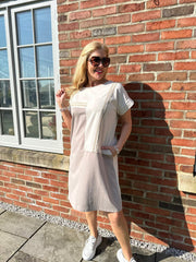 Stone Stripe Block Panel Dress Jaz