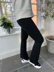 Black Kick Flare Gym Leggings