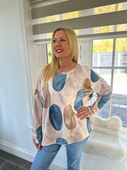 Pink Pebble Sequin Top Willow