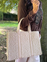Stone Sherpa Tote Bag