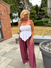 White Handkerchief Tube Top Tina