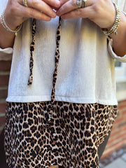 Stone Soft Touch Leopard Hoodie Alex