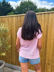 Pink Star Knit Top Devon