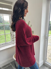 Wine Super Soft Knit Luna