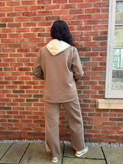 Mocha Trouser Suit Celine