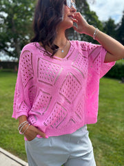 Pink Diamond Knit Matilda