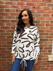 Chocolate Swirl Sweatshirt Rebecca