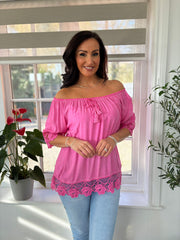 Lipstick Bardot Tassel Top Adeline