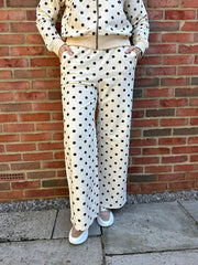Cream Premium Cotton Polka Dot Set Dakota