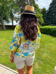 Multicolour Sicilian Summer Knit Top Dawn
