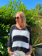 Black Striped Knit Rita