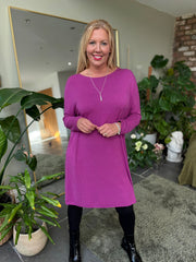 Grape Soft Touch Tunic Dress Alma