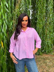 Pink Pinstripe Shirt Becca