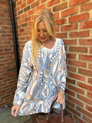 Denim Soft Touch Aboriginal Knit Ava