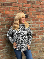 Black Leopard Super Soft Sweat Top Lisa
