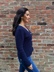 Navy Soft Knit Cardi Kesha