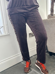 Chocolate Velour Leisure Set