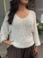 Stone Popcorn Knit Martha