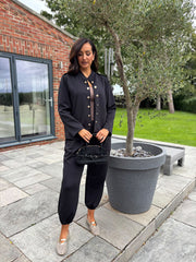 Black Military Style Co-Ord Set Tara